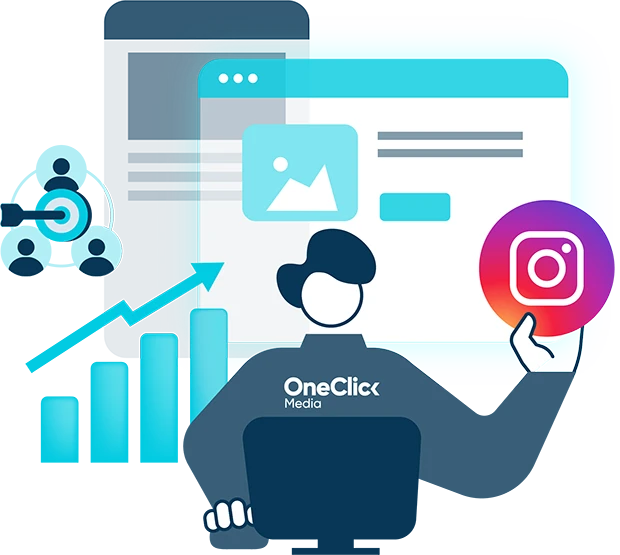 Social_media_marketing_agent Social media marketing agent working on an Instagram marketing campaign.